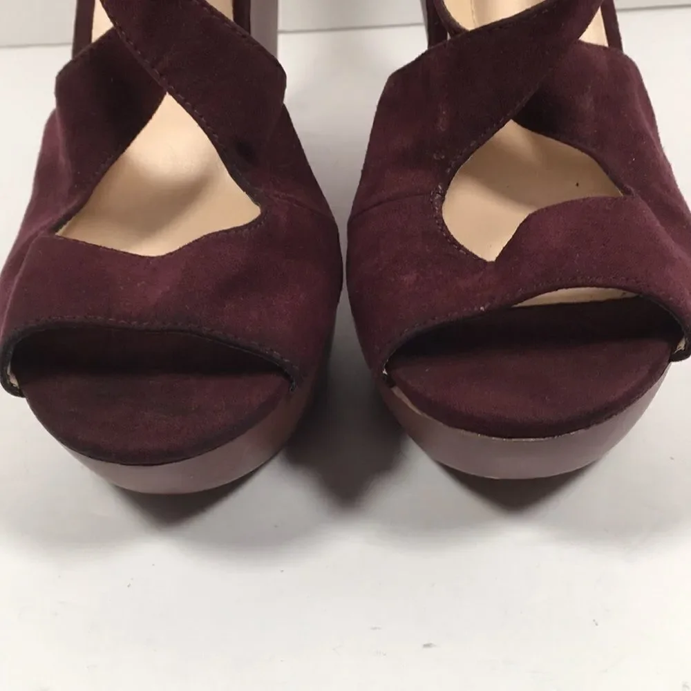 Nine West Mary Jo Platform wedge Sz 8 1/2